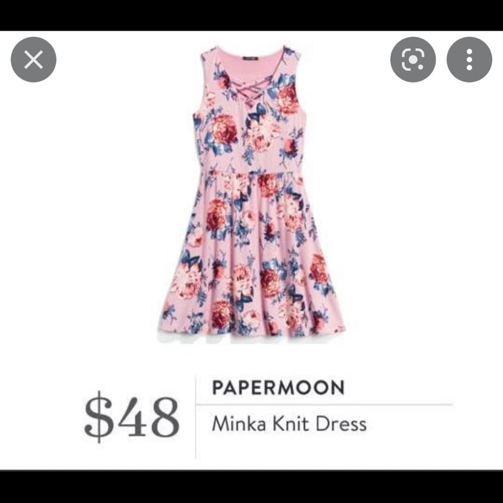 Brand new “Papermoon - Minka” dress. Size: L beautiful pink rose with flowers